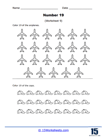 Planes and Caps Worksheet
