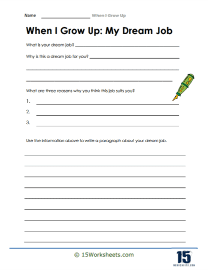 Dream Job Worksheet