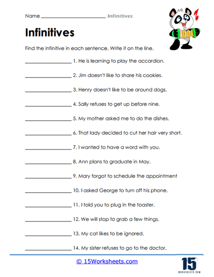 Verbs Followed By An Infinitive Worksheet Free Esl Verbs Followed By