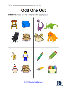 Odd One Out Worksheets - 15 Worksheets.com