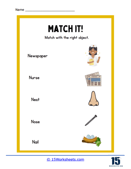 Words to Pictures Worksheet