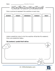 Kindergarten Weather Worksheets - 15 Worksheets.com