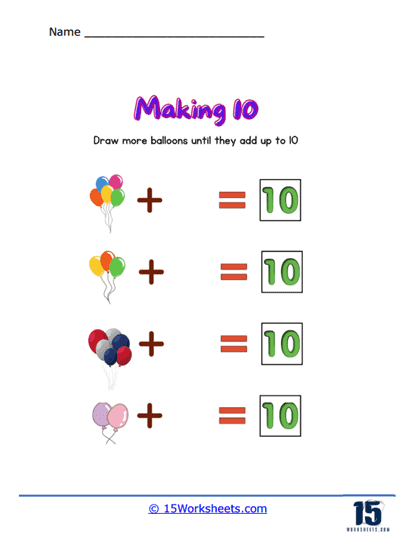 Making 10 Worksheets