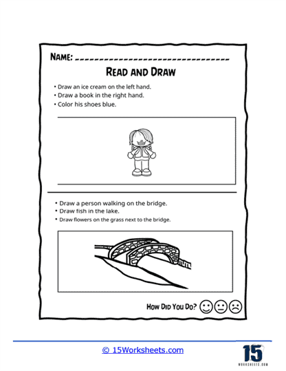 Draw What You Read Worksheets