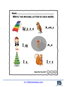 Letters Worksheets | Recognize, Write & Match - 15 Worksheets.com