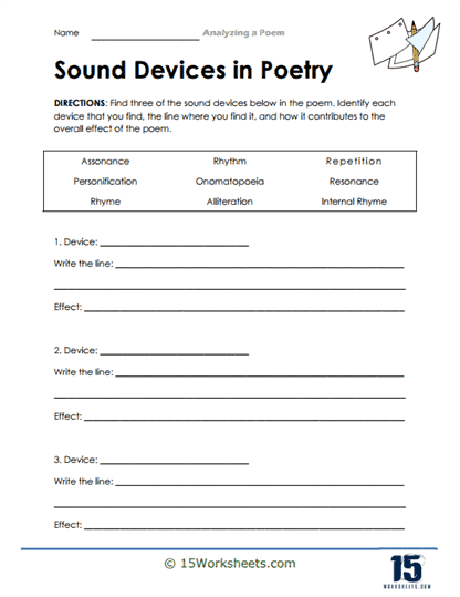 Sound Devices in Poetry