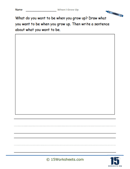 What I Want To Be Worksheet