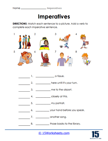Imperative Worksheets