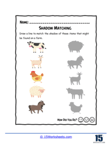 Shadow Matching Worksheets | Observation Skills - 15 Worksheets.com