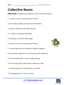 Collective Nouns Worksheets - 15 Worksheets.com