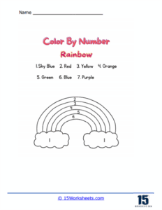 Color By Number Worksheets - 15 Worksheets.com