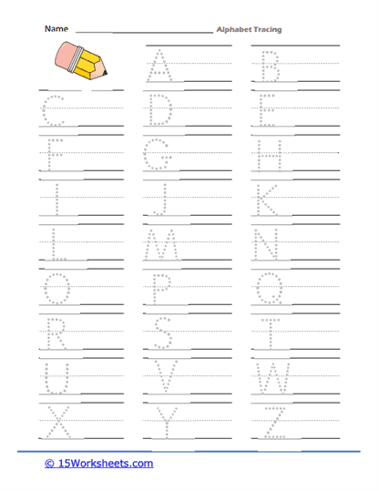Thick Cap Letters Worksheet