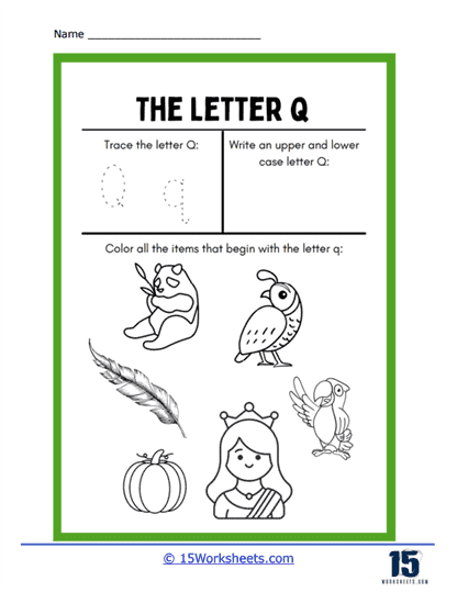 Lots to Q-Do Worksheet