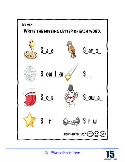 Where the S Words Go Worksheet