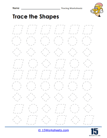 Shape Outlines Worksheet