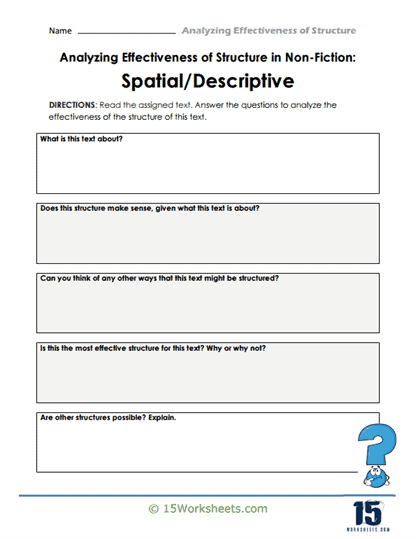 Spatial and or Descriptive
