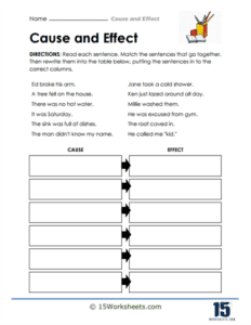 Cause and Effect Worksheets - 15 Worksheets.com