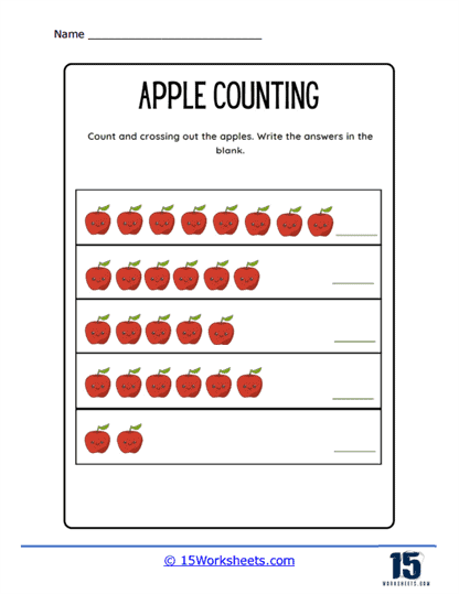 Apples Out Worksheet