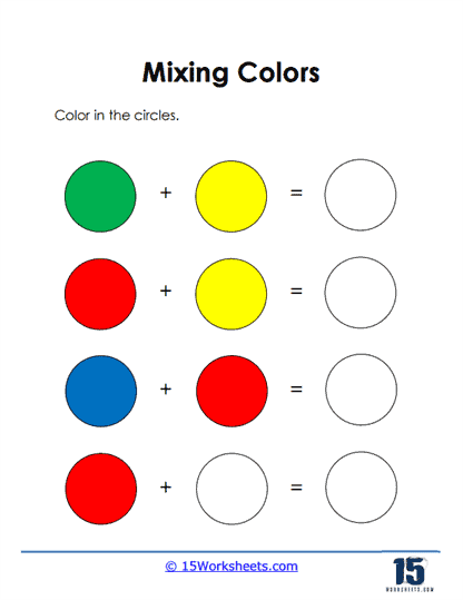 Color Mixing Worksheet