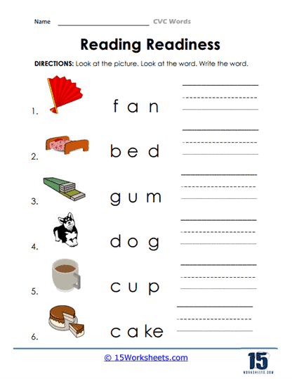 Reading Readiness Worksheets - 15 Worksheets.com