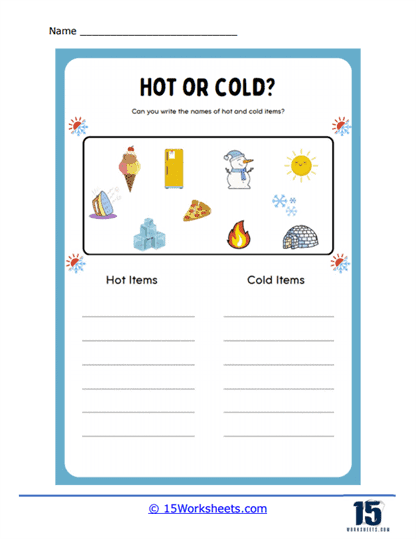 Hot And Cold Items