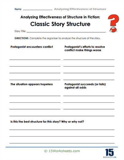 Classic Story Structure Worksheet