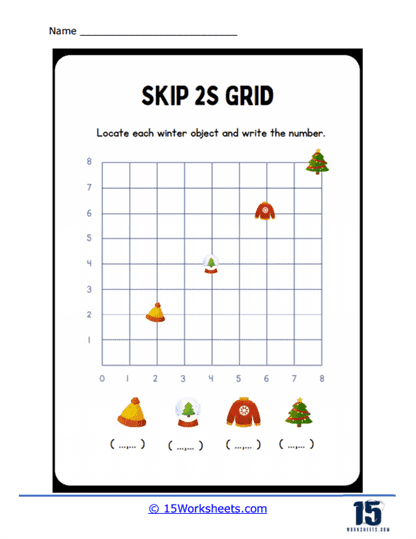 Skip 2s Grid Worksheet