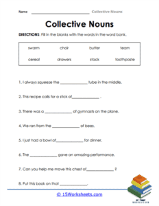 Collective Nouns Worksheets - 15 Worksheets.com