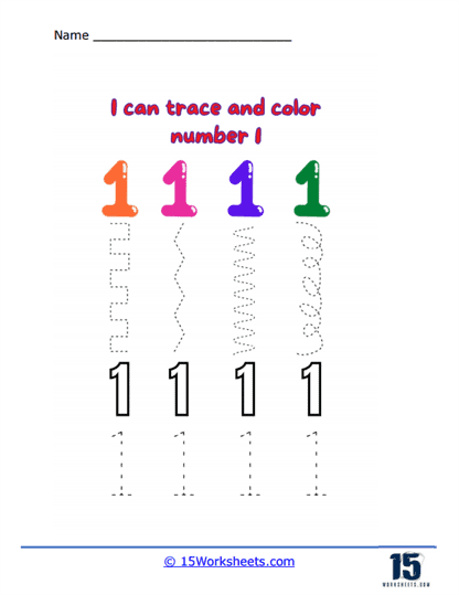 Colorful Ones Parade Worksheet