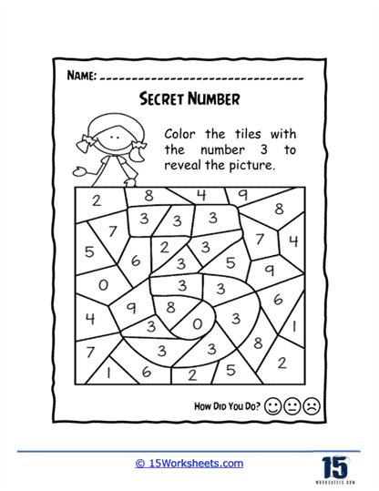 Secret Number Worksheet