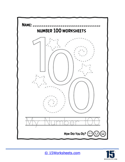 Starry 100 Worksheet