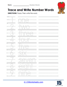 Numbers in Words Worksheets - 15 Worksheets.com