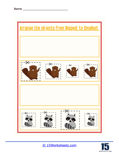 Squirrels and Racoons Worksheet