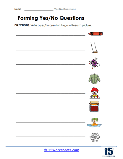Write a Matching Question Worksheet