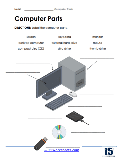 Computer Parts Worksheets 15 Worksheets Computer Parts Worksheets 15 Worksheets