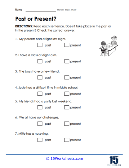 Have, Has, Had Worksheets - 15 Worksheets.com