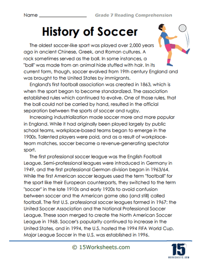 History Of Soccer