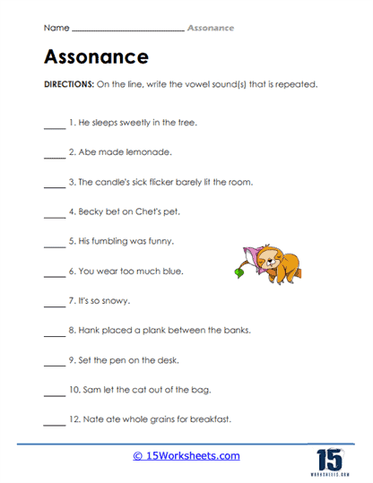 assonance poem examples