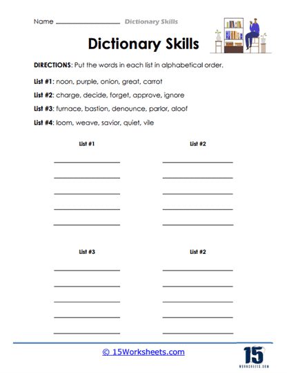Dictionary Skills #1