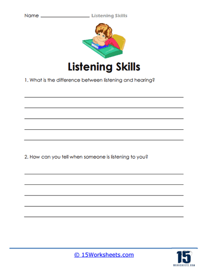 presentation listening worksheet