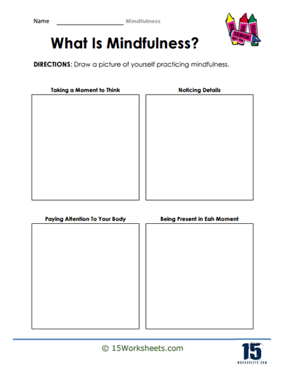 Mindfulness Worksheets - 15 Worksheets.com