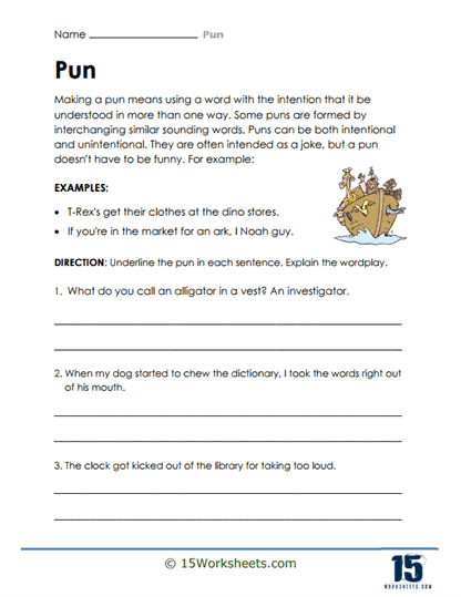 Words At Play Worksheet