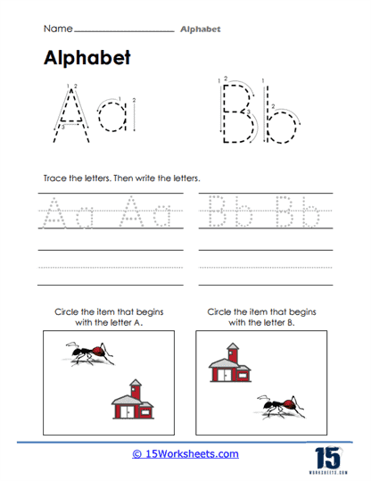 Ant and Barn Worksheet