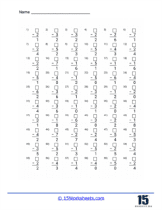 Missing Minuends Worksheets - 15 Worksheets.com