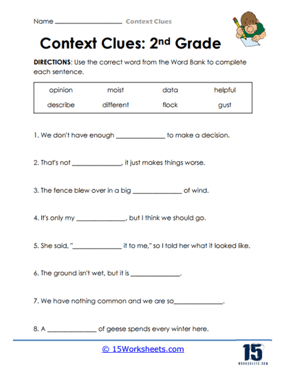 Context Clues Worksheets 15