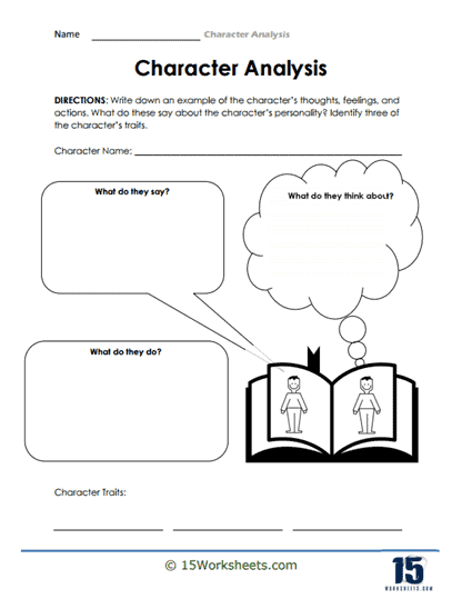 Character Analysis Worksheets