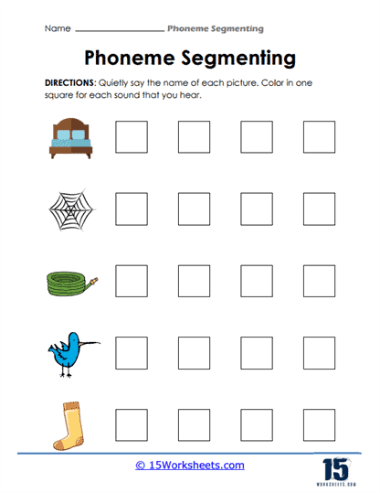 Phoneme Segmenting Worksheets 15