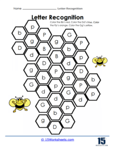 Letters Worksheets | Recognize, Write & Match - 15 Worksheets.com