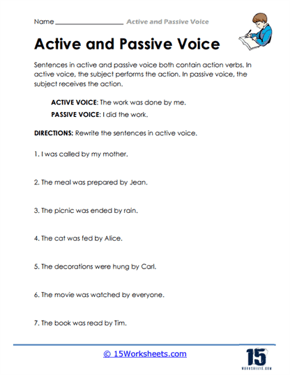 Writing in Active Voice