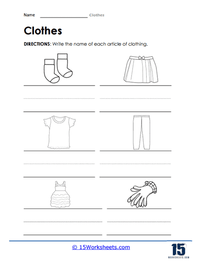 Clothes Vocabulary - English ESL Worksheets  Vocabulary clothes, Learn  english, Vocabulary